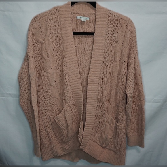 ‼️LAST CALL American Eagle Pink Soft Cardigan - Picture 1 of 7